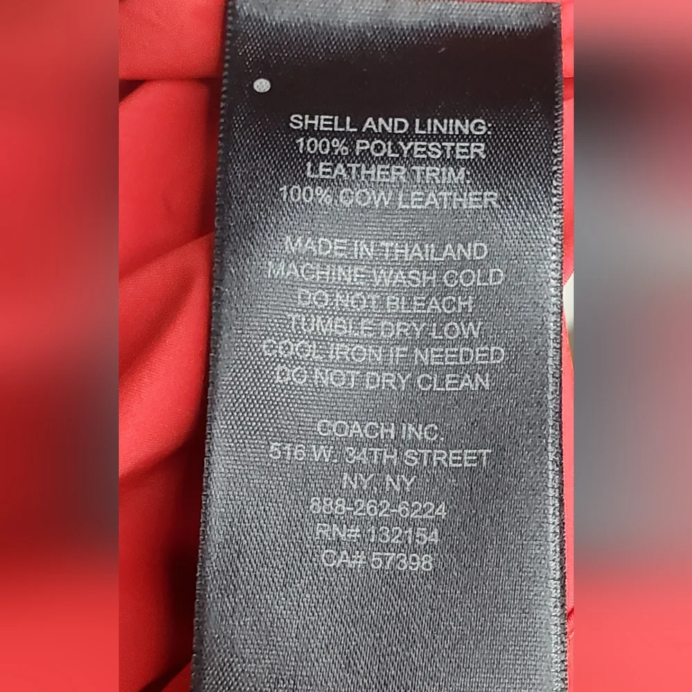 Coach Hooded Size L Red Jacket - Utility Jacker - Picture 10 of 10